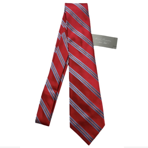 Daniel Cremieux Paisley Tie Seven Fold Limited Edition 121  Daniel Cremieux Nwt Red Stripe Silk Seven 7 Fold Handmade in Italy Neck Tie